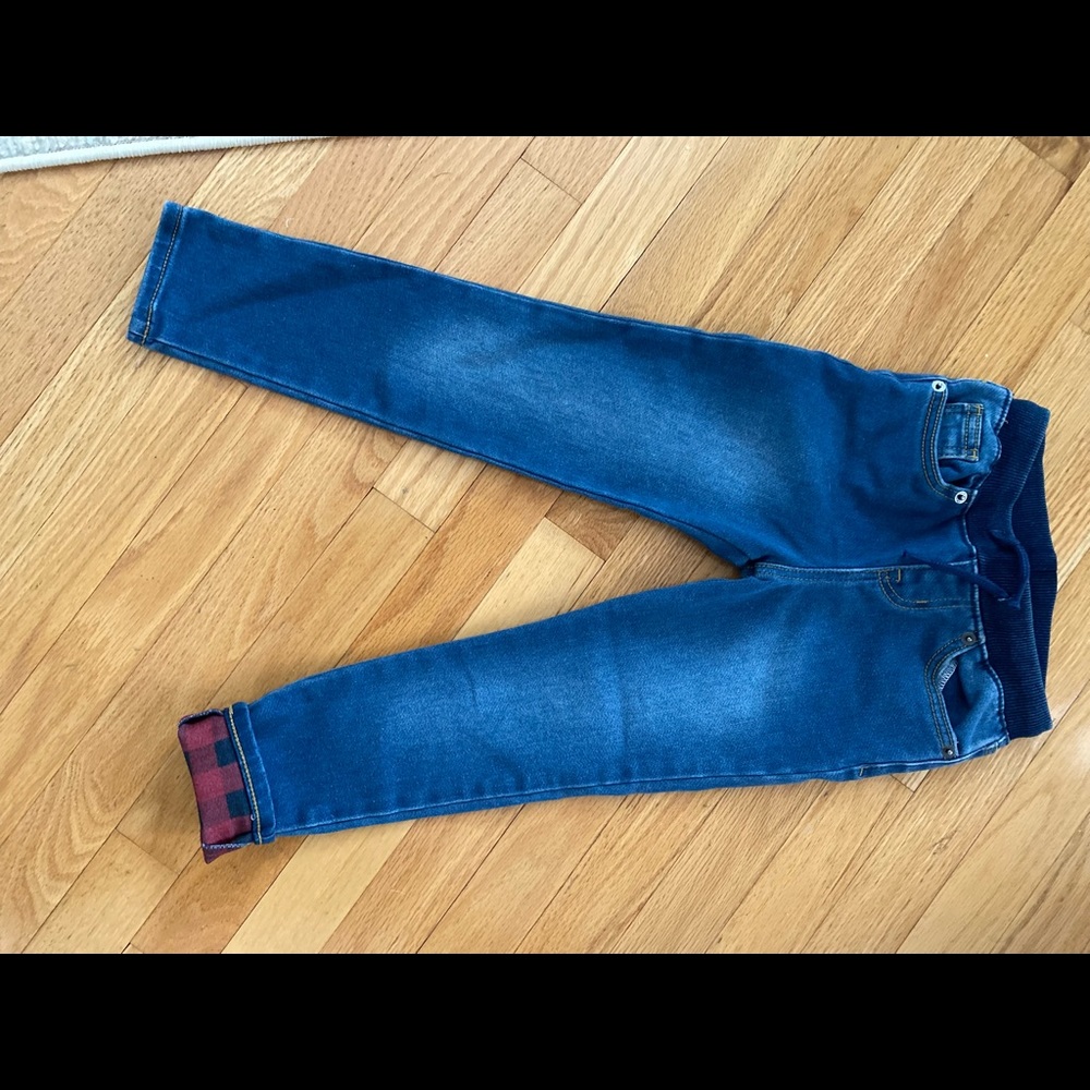 Never worn! Cat & Jack lined denim size 5